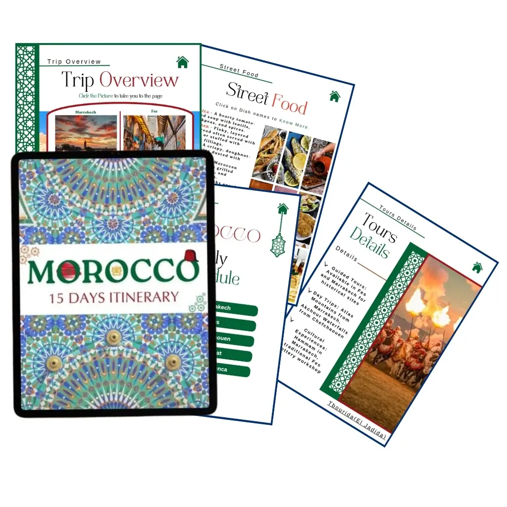 ITINIRARY MOROCCO MOROCCO TOURS