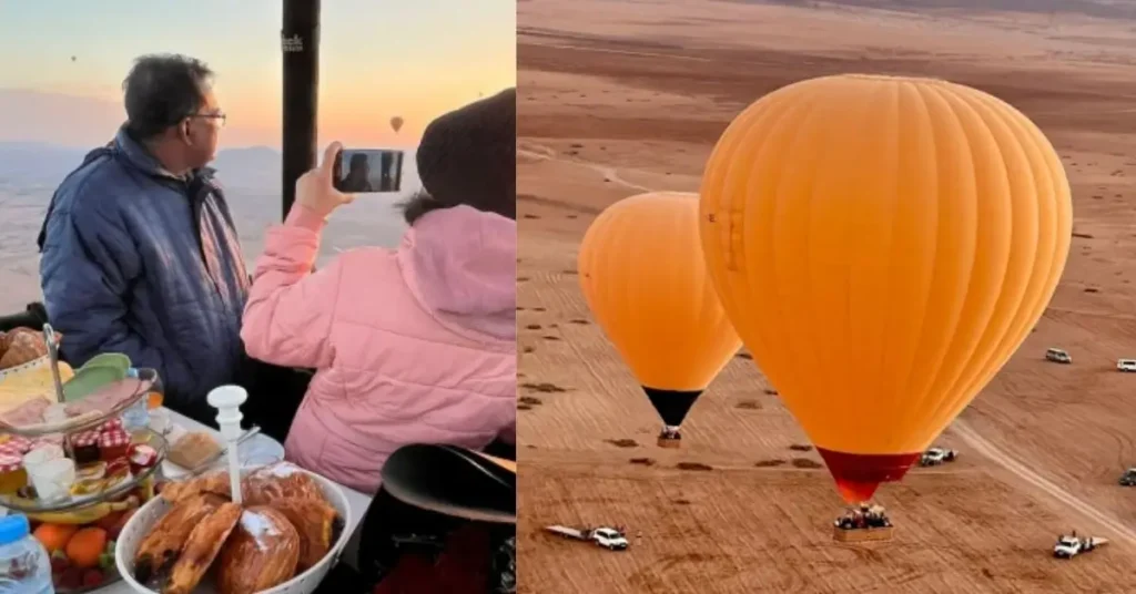Hot air balloon ride over Marrakech with traditional Moroccan breakfast Marrakech Morocco Tours