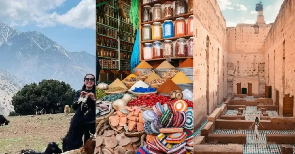 Atlas Mountains hike, spice souk, and historic ruins in Morocco
